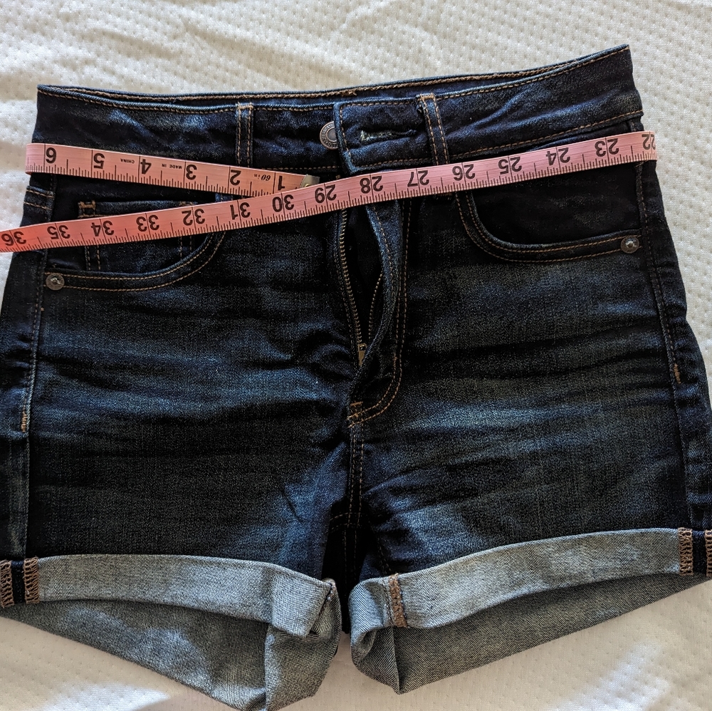 American Eagle super high rise high rise shorties